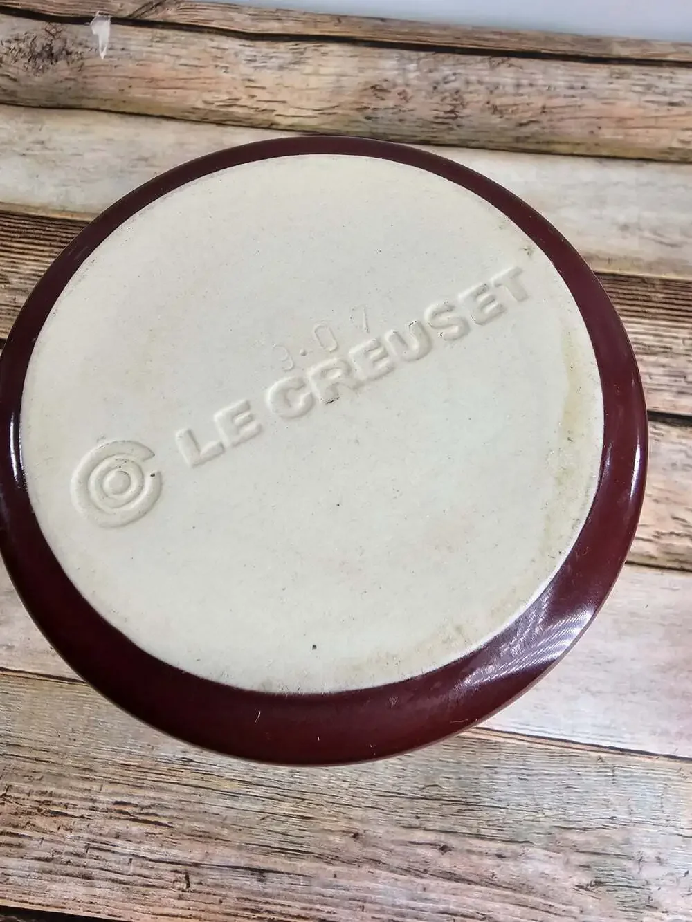 Le Creuset Stoneware Utensil Crock Holder Cerise Cherry Red Ombré 5x6in